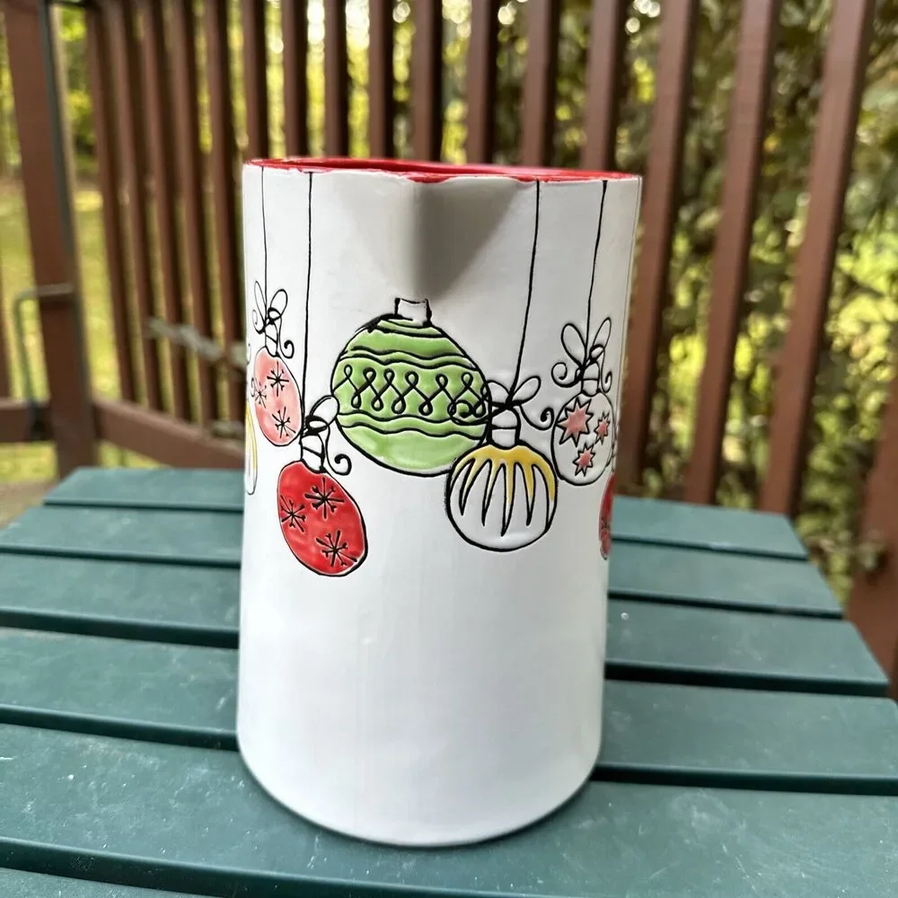 Inhomestylez Spectrum Designz‎ Christmas Ornament Pitcher